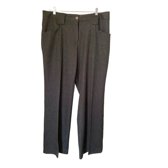 Libby Edelman Women's Pants Slacks Size 16W Brown Sparkle NWOT - Picture 1 of 7